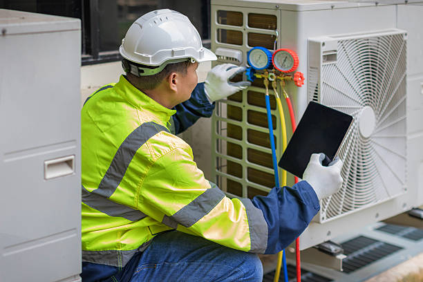 Professional Hvac Maintenance technician working in Cookstown, NJ